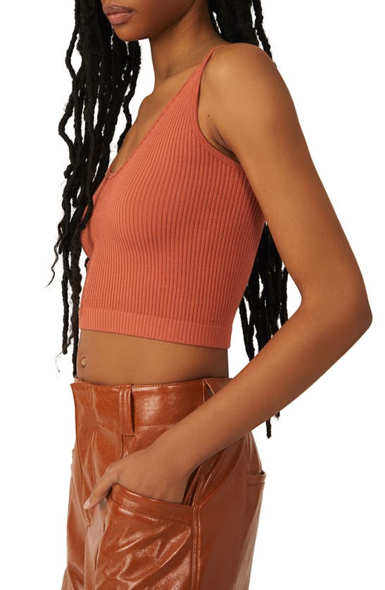 FREE PEOPLE INTIMATELY FP SOLID RIB BRAMI CROP TOP