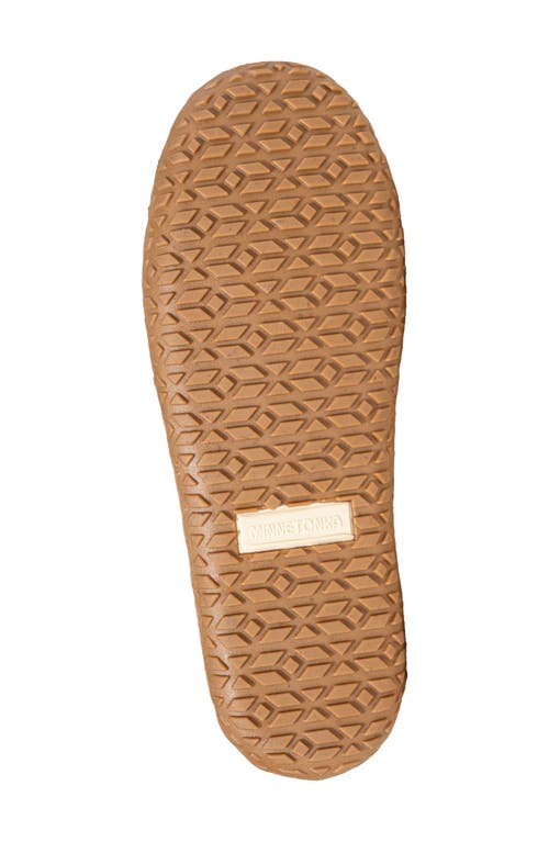 Minnetonka Ultimate Genuine Shearling Slipper In Red