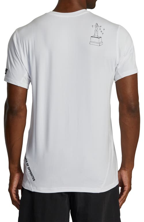 Shop Rvca Luke Vent Performance Graphic T-shirt In White