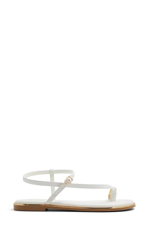 Aldo Jomali Ankle Strap Sandal In White