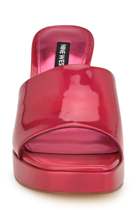 Shop Nine West Beez Platform Sandal In Medium Pink