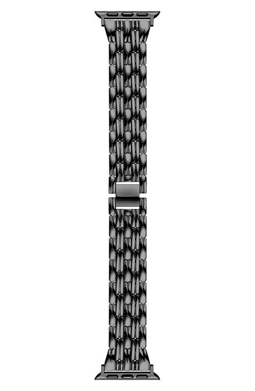 Stainless Steel Apple Watch Watchband in Black