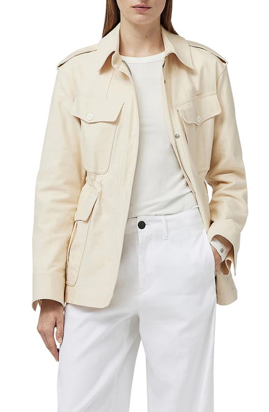 Rag & Bone Icons Lorenz Cotton Military Jacket In Ecru