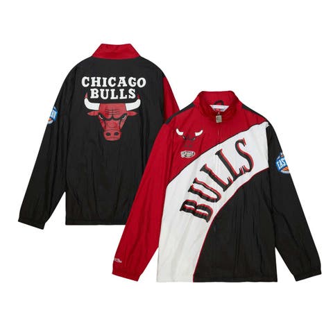 Chicago Bulls Starter Power Forward Vintage Full Snap Satin Jacket-White