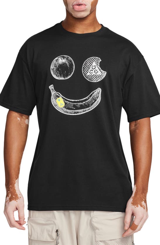 Shop Nike Dri-fit Acg Hike Snacks Graphic T-shirt In Black