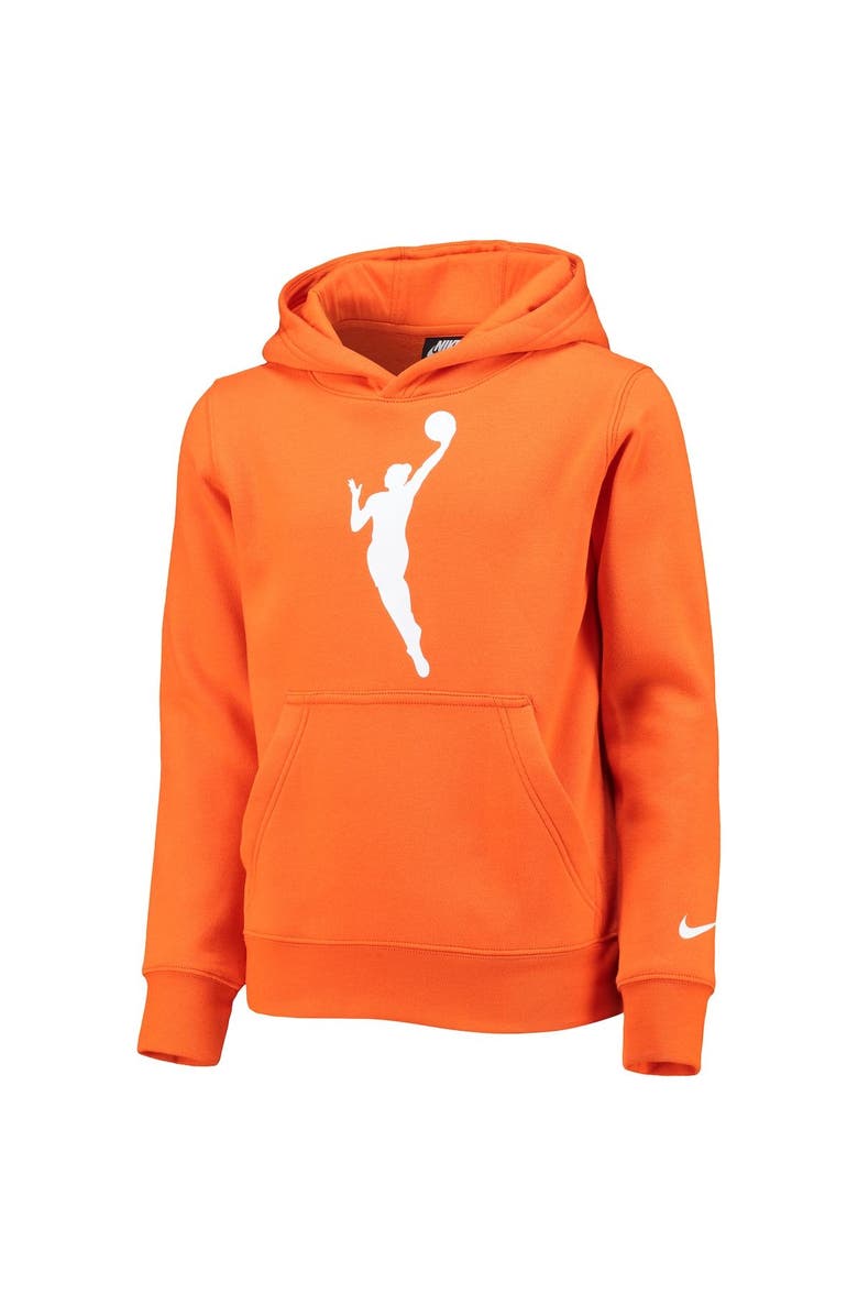 Men's wnba gear fanatics branded orange primary logo pullover hoodie Clearance