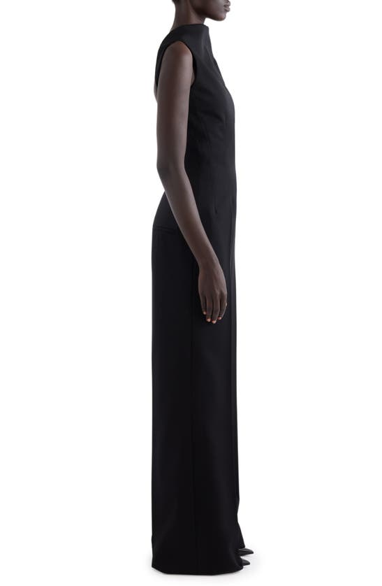 Shop Givenchy Sleeveless Wool Jumpsuit In Black