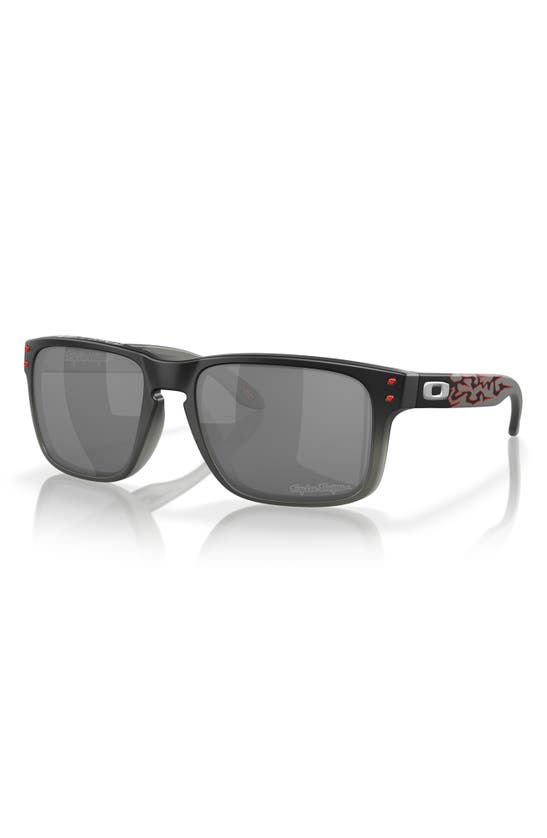 Oakley Holbrook Xl Introspect Square-frame Sunglasses In Shiny Black
