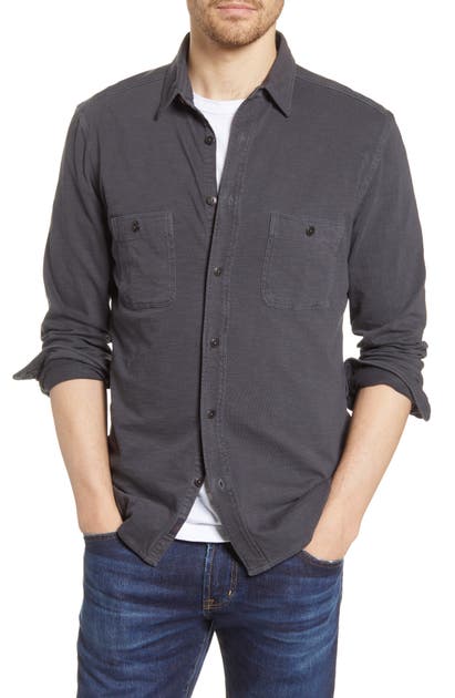 Faherty Brand Seasons Button-up Shirt In Blue Nights