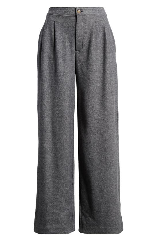 Shop Faherty Dream Flannel Trousers In Mountain Charcoal