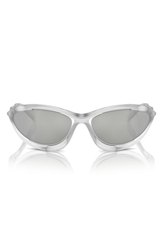 Prada 60mm Cat Eye Sunglasses In Crystal