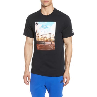 Nike Court 1 Graphic T-Shirt, Black