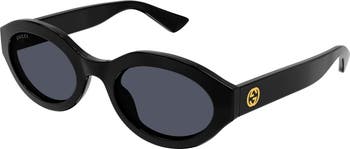 53mm Small Oval Sunglasses