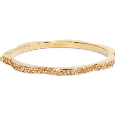 Kate Spade New York Sliced Scallops Pave Hinged Bangle