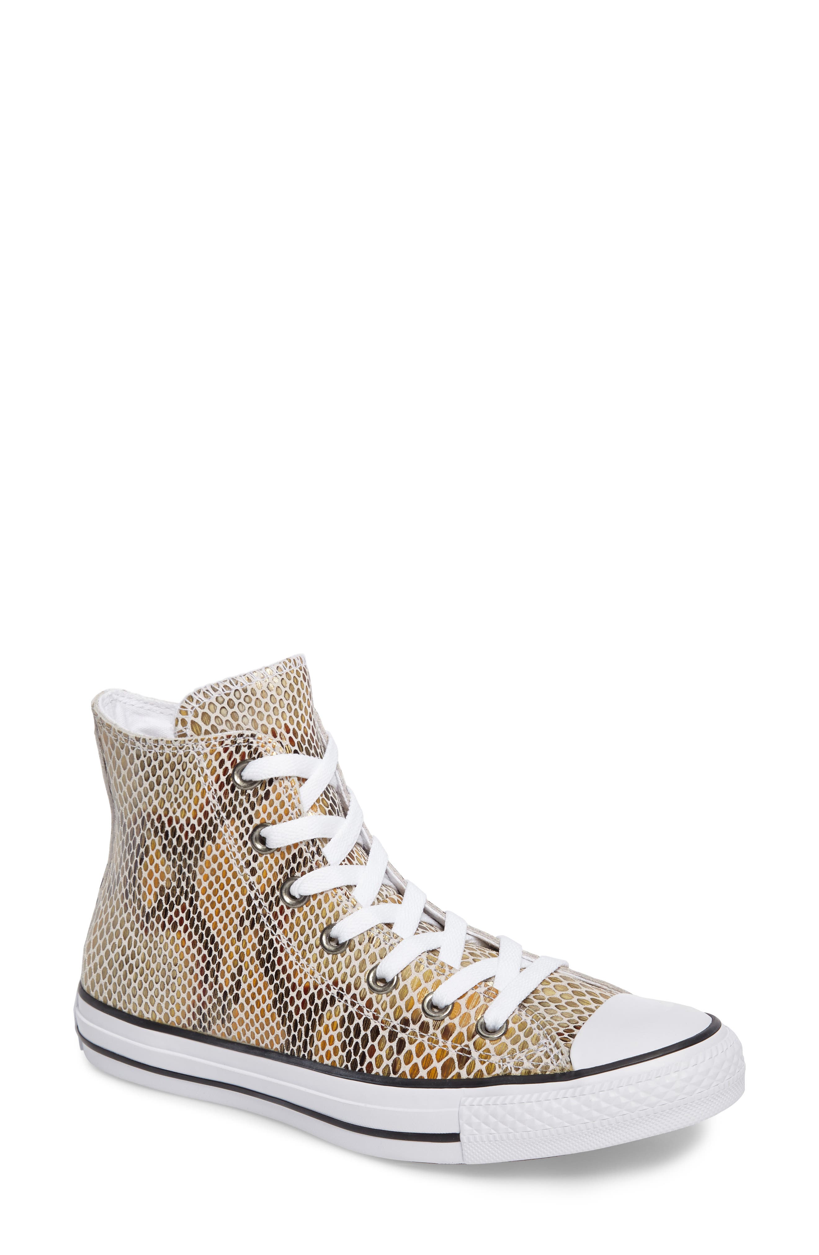 converse snake print high tops
