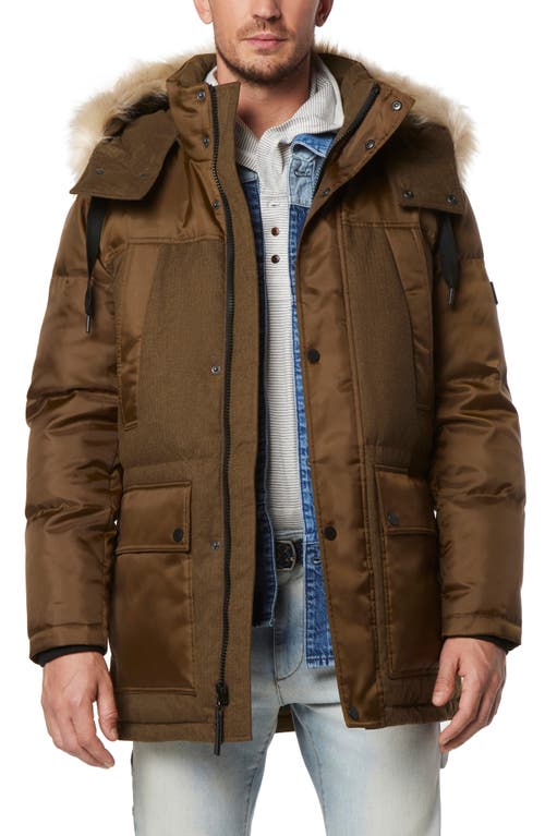Andrew Marc Tripp Water Resistant Parka in Moss