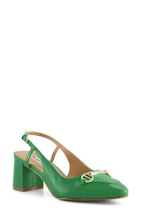 Green slingback shop