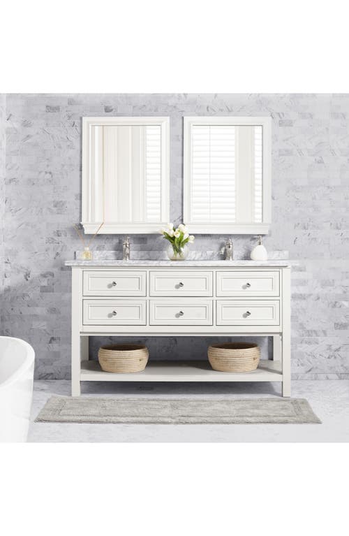 Nautica Peniston Bath Rug In Light Pastel Grey