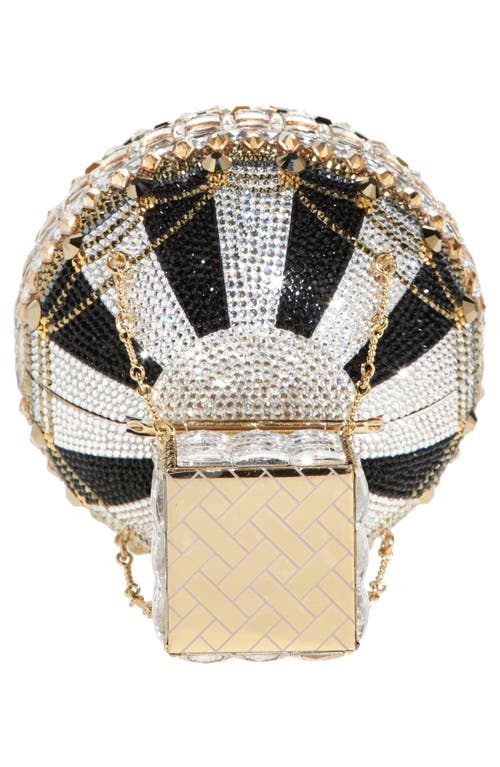 Shop Judith Leiber Couture Hot Air Balloon Crystal Embellished Clutch In Rozier Black