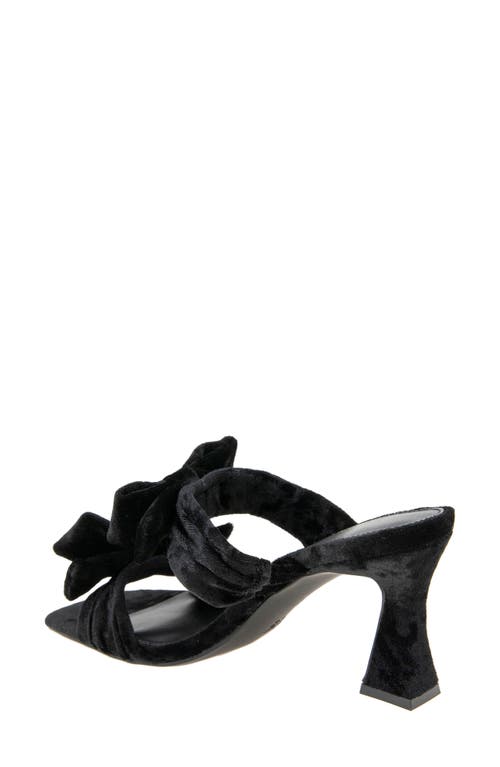 Shop Bcbg Ramira Slide Sandal In Black Velvet