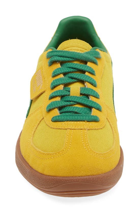 Shop Puma Palermo Sneaker In Pele Yellow-yellow-green