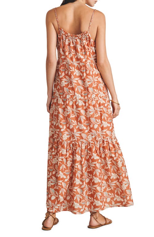 Faherty Sun Chaser Maxi Dress In Ginger Floral