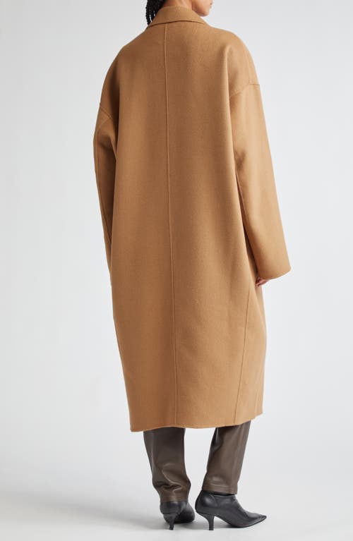 Totême Toteme Double Face Wool Cocoon Coat In Camel