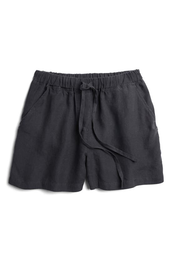 Parachute Linen Shorts In Coal