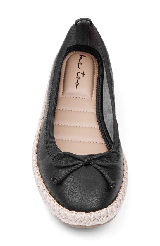 Shop Me Too Kinsley Espadrille Ballet Flat In Black Smooth