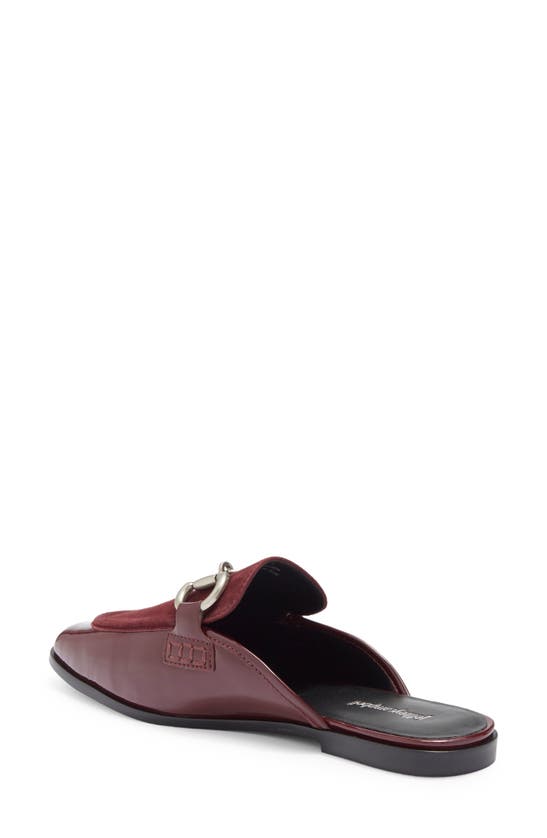 Shop Jeffrey Campbell Textbook Mule In Wine Patent Wine Suede