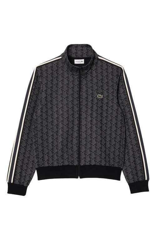 Lacoste Paris Sweatshirt In Black Graphite