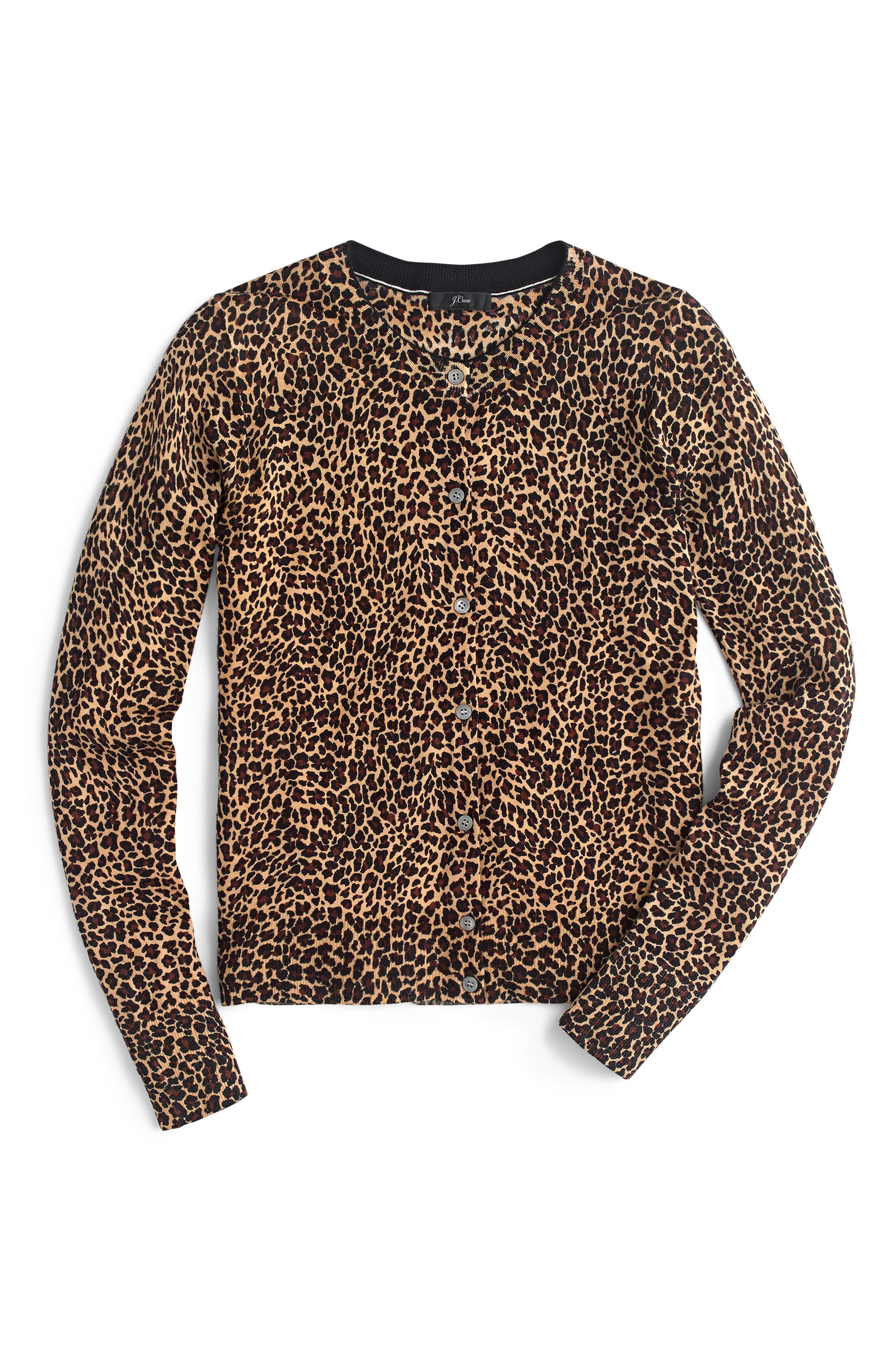 j crew leopard cardigan