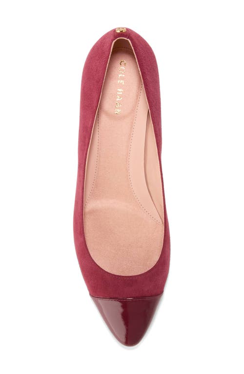 Cole Haan The Go-to Block Heel Pump In Black Cherry