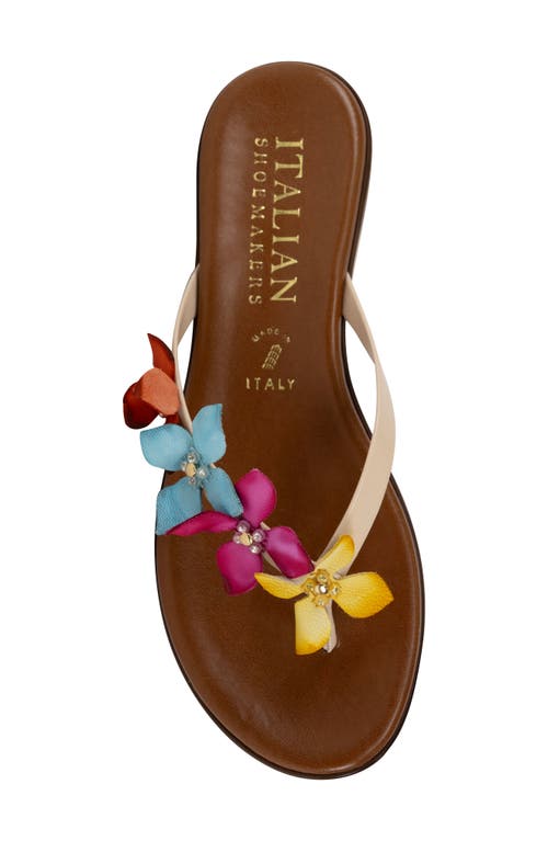Italian Shoemakers Xolani Floral Flip Flop In Bright Multi