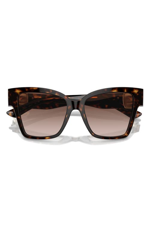 Dolce & Gabbana 54mm Gradient Square Sunglasses in Havana at Nordstrom