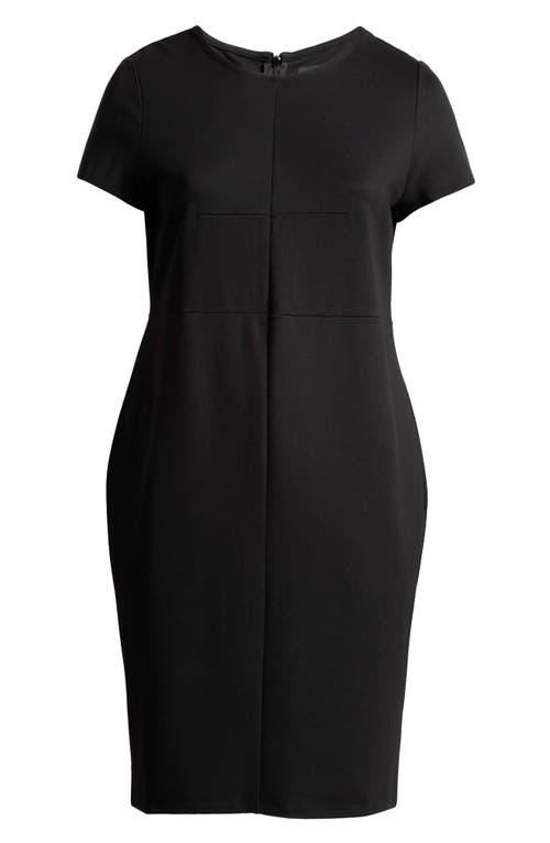 Shop Universal Standard Executive Stretch Ponte Dress In Black