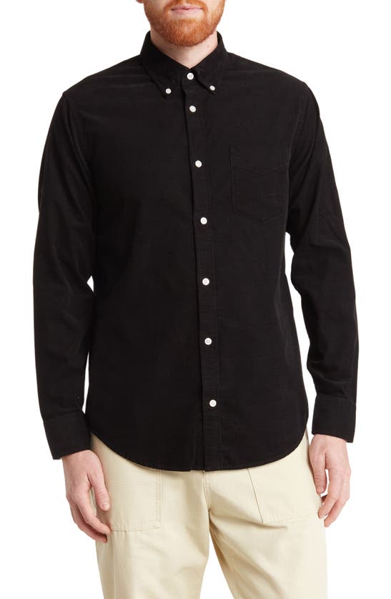 Nn07 Levon 5722 Flannel Button-down Shirt In Black