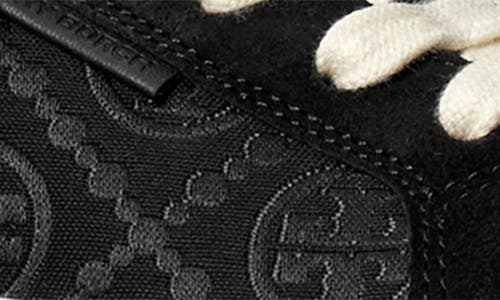 Tory Burch Ladybug T Monogram Low-top Sneakers In Black