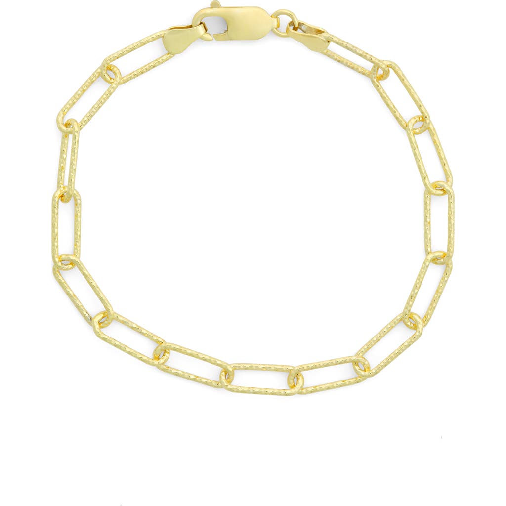 Fzn Paperclip Chain Bracelet In Yellow