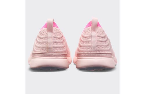 Shop Apl Athletic Propulsion Labs Techloom Wave Sneakers In Bleached Pink/fusion Pink