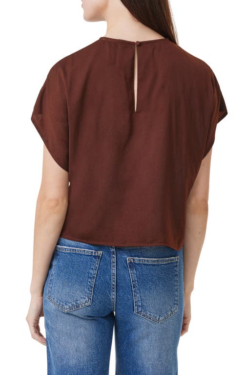 Habitual Doma Dolman Sleeve Crepe Top In Pepperwood