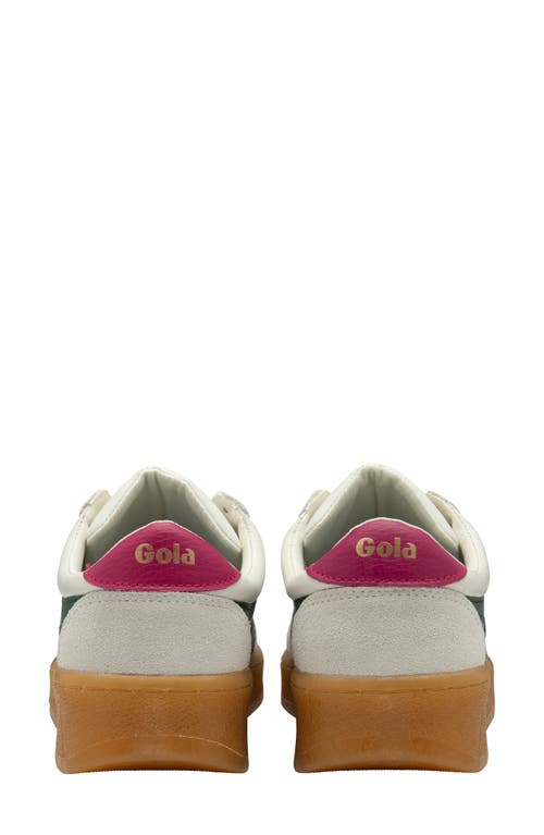 Shop Gola Grandslam Elite Sneaker In White/evergreen/fuchsia