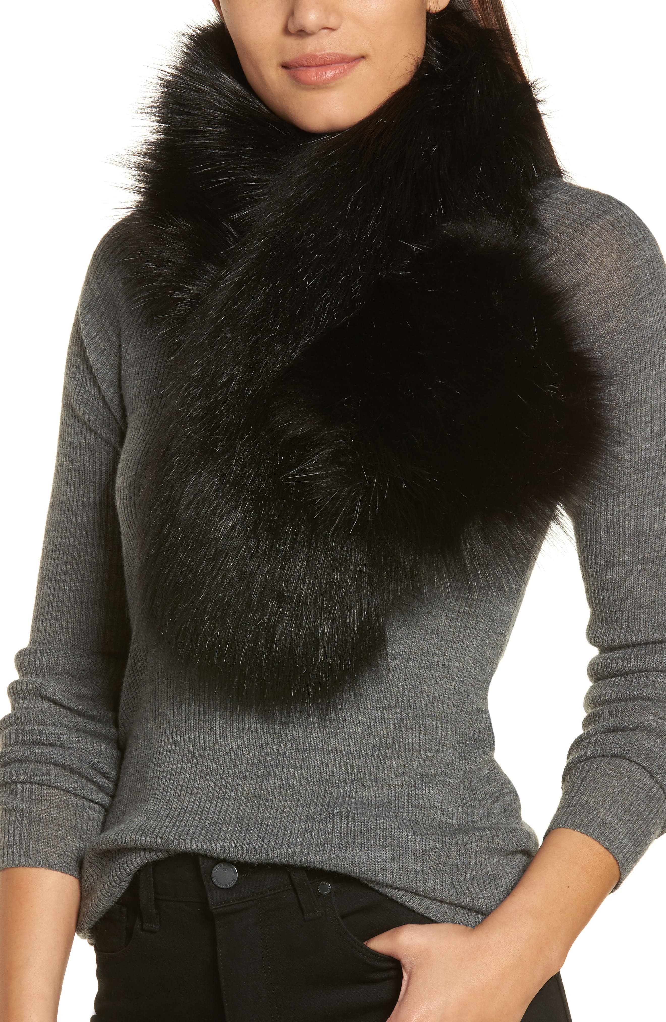 Halogen® Faux Fur Stole Nordstrom