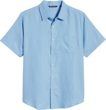 Cutter & Buck Windward Short Sleeve Twill Button-Up Shirt | Nordstrom