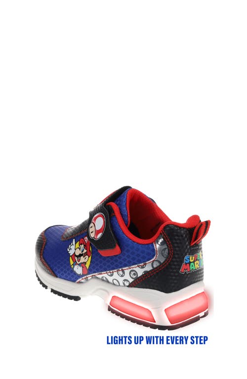 Shop Sg Footwear Kids' Mario & Luigi Mix-and-match Sneaker In Blue/black