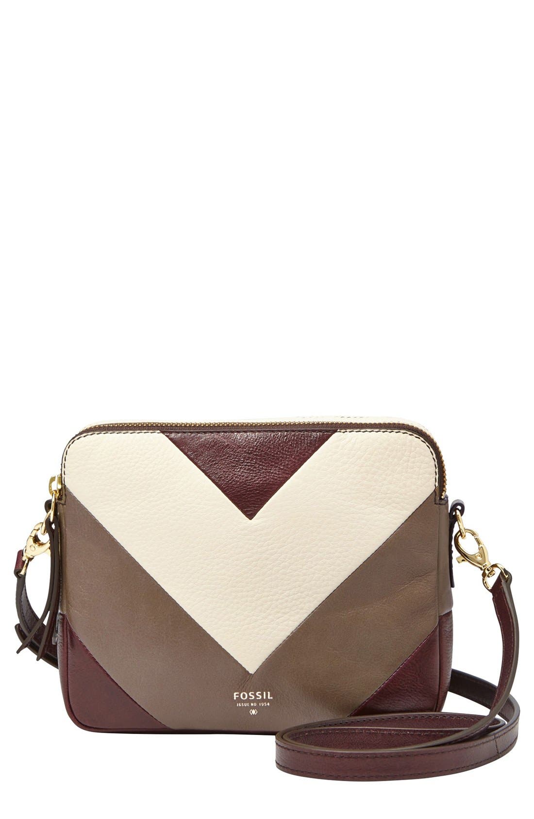 Fossil 'Sydney Patchwork' Leather Crossbody Bag Nordstrom