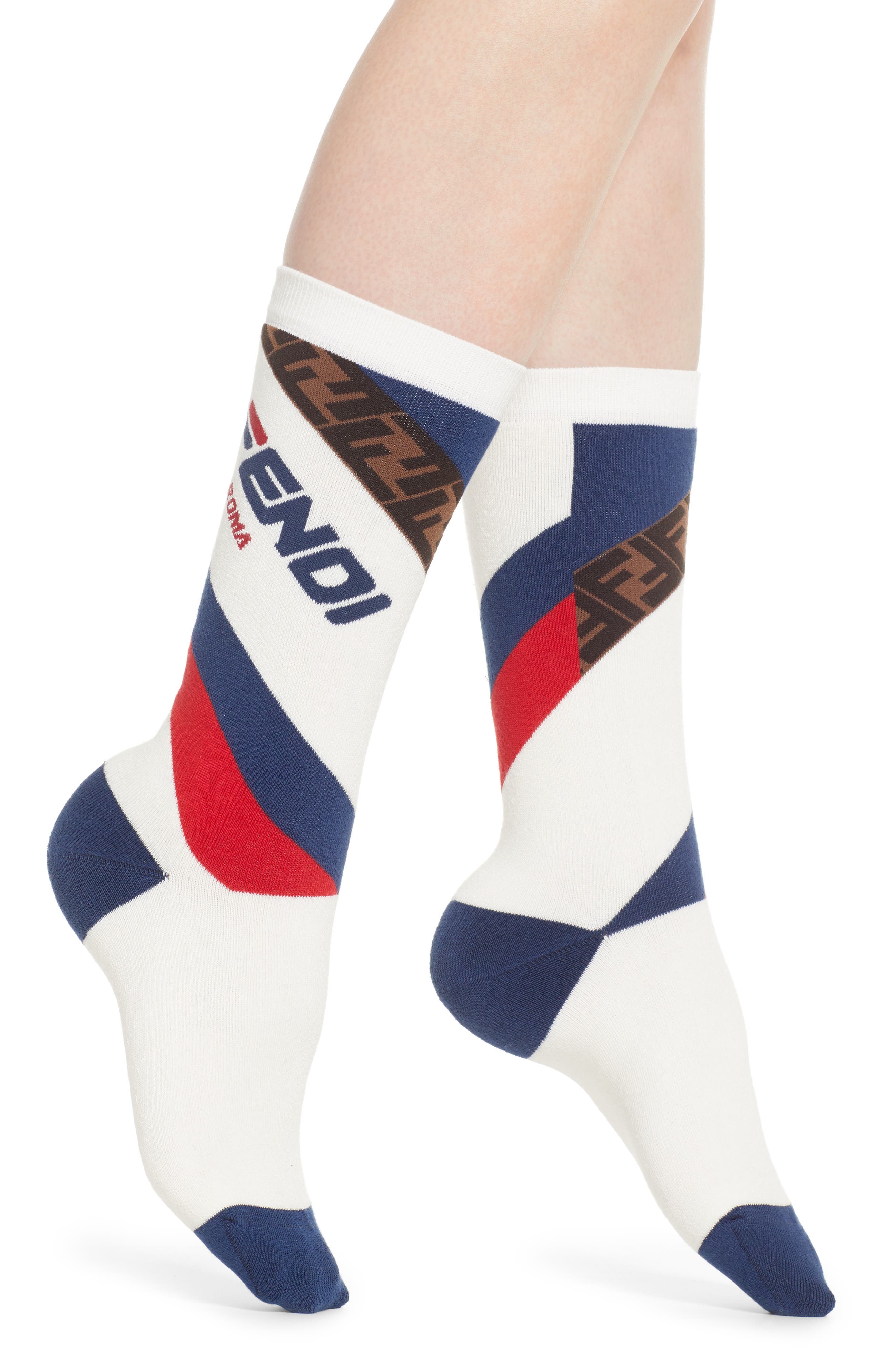 Fendi x FILA Mania Logo Socks | Nordstrom