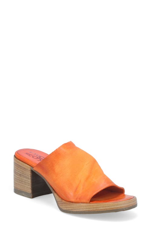A. S.98 Audien Slide Sandal in Orange