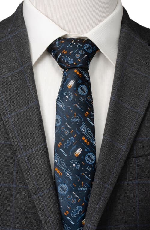 Cufflinks, Inc Batman Batmobile Silk Blend Tie In Navy/black