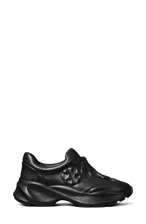 Tory Burch Good Luck X-ray Trainer In Perfect Black